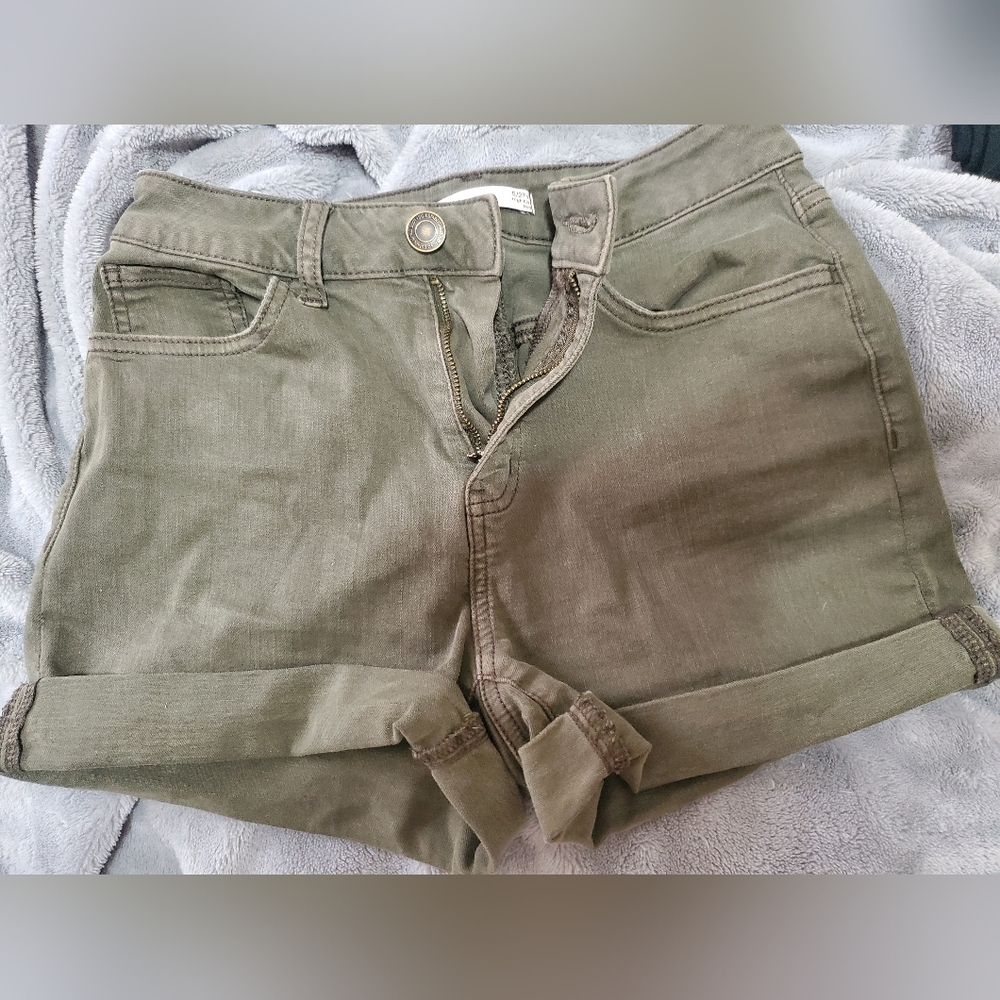 Olive green shorts